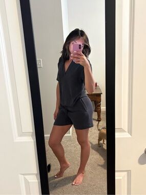 H&M Charcoal Gray Two-Piece Lounge Set